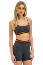 Classic LOGO ADJUSTABLE BRALETTE - CHARCOAL