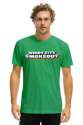 Classic WINDY CITY SMOKEOUT 2025 CREW TEE SHIRT - KELLY GREEN