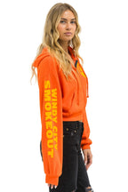 Classic WINDY CITY SMOKEOUT 2025 CROPPED ZIP HOODIE RELAXED - ORANGE