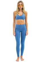 Classic FULL LENGTH HI-RISE 5 STRIPE LEGGINGS - WATER
