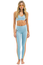 Classic FULL LENGTH HI-RISE 5 STRIPE LEGGINGS - MIST