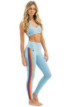 Classic FULL LENGTH HI-RISE 5 STRIPE LEGGINGS - MIST