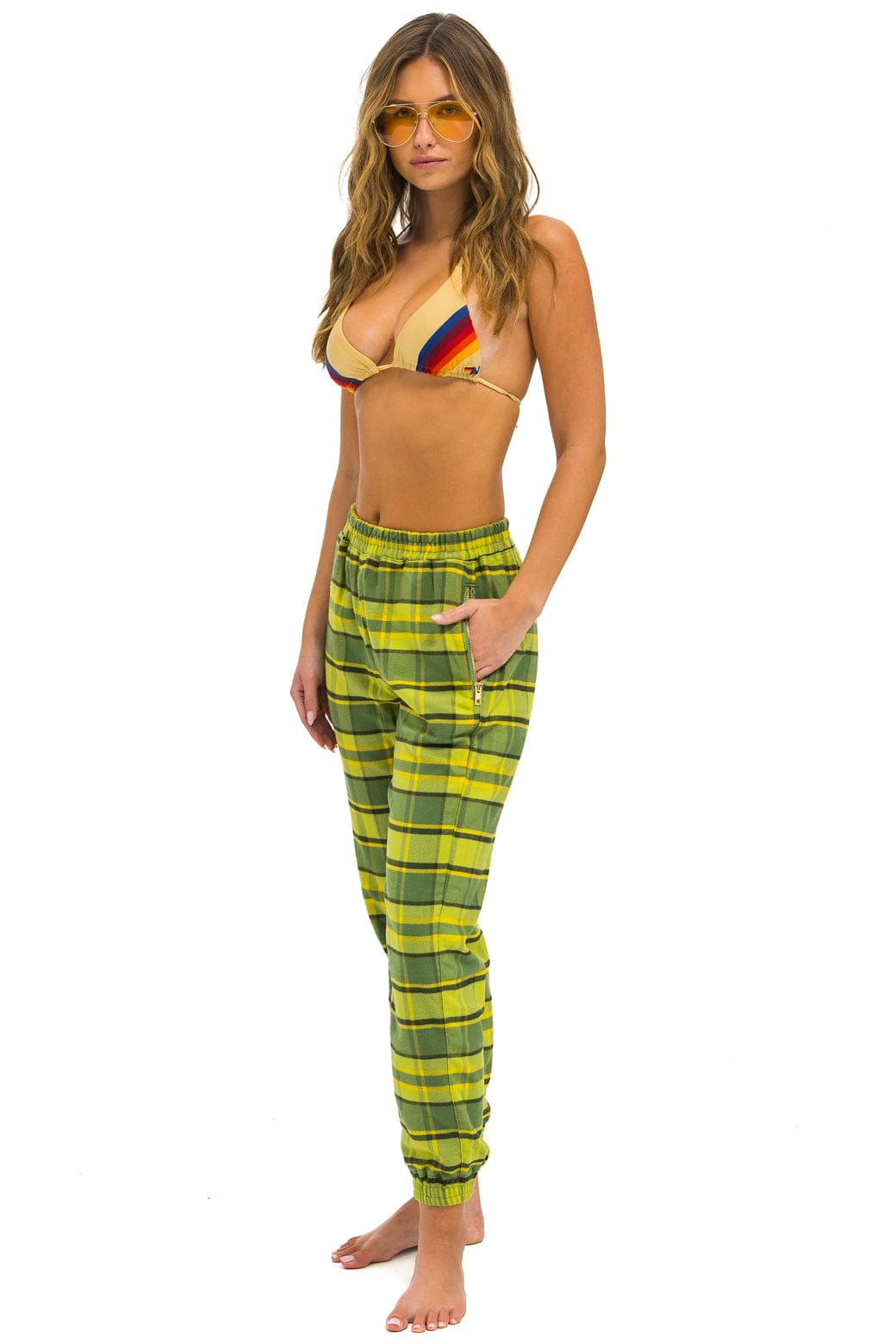 Classic PLAID LODGE PANT - AVOCADO PLAID