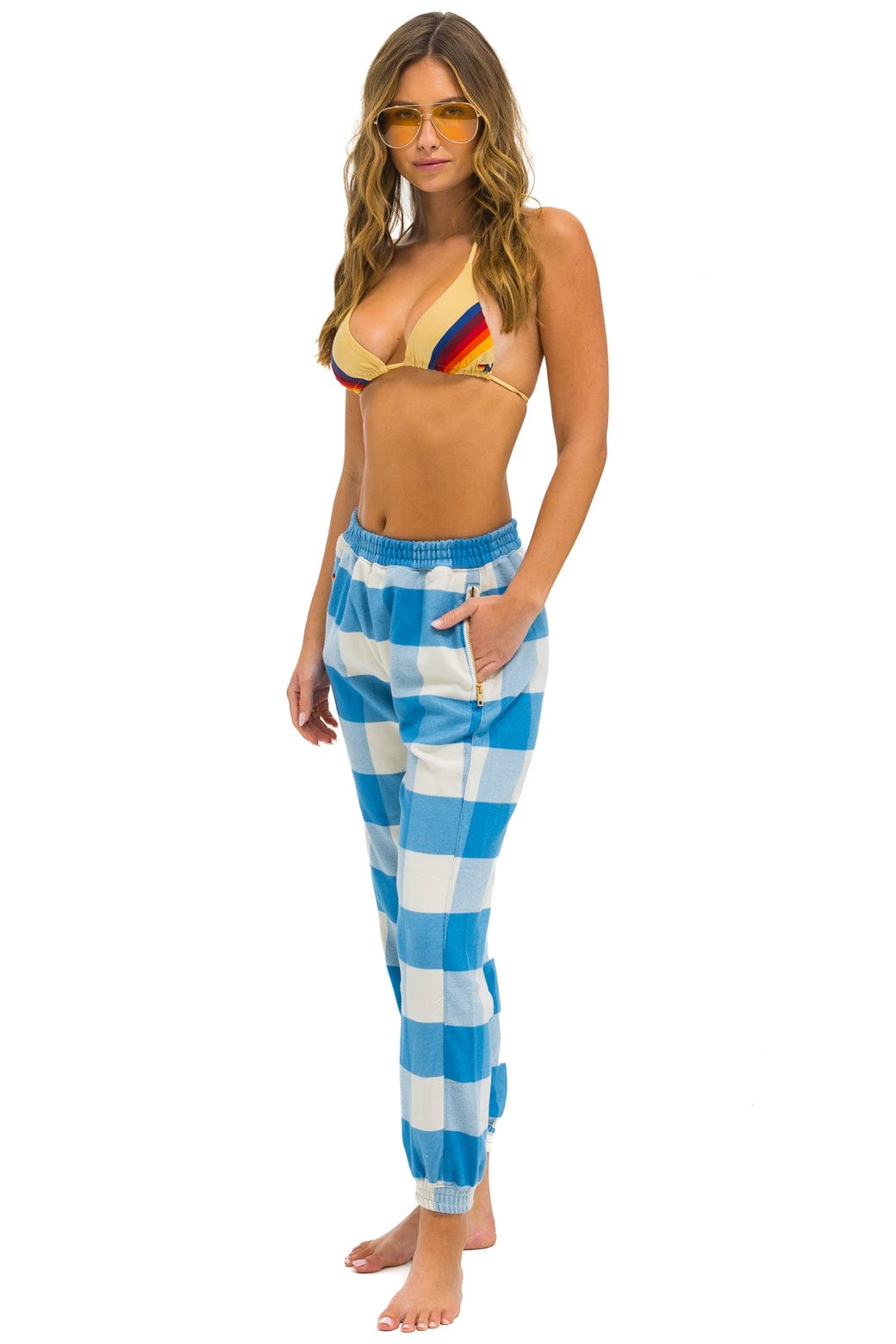 Classic PLAID LODGE PANT - SKY PLAID