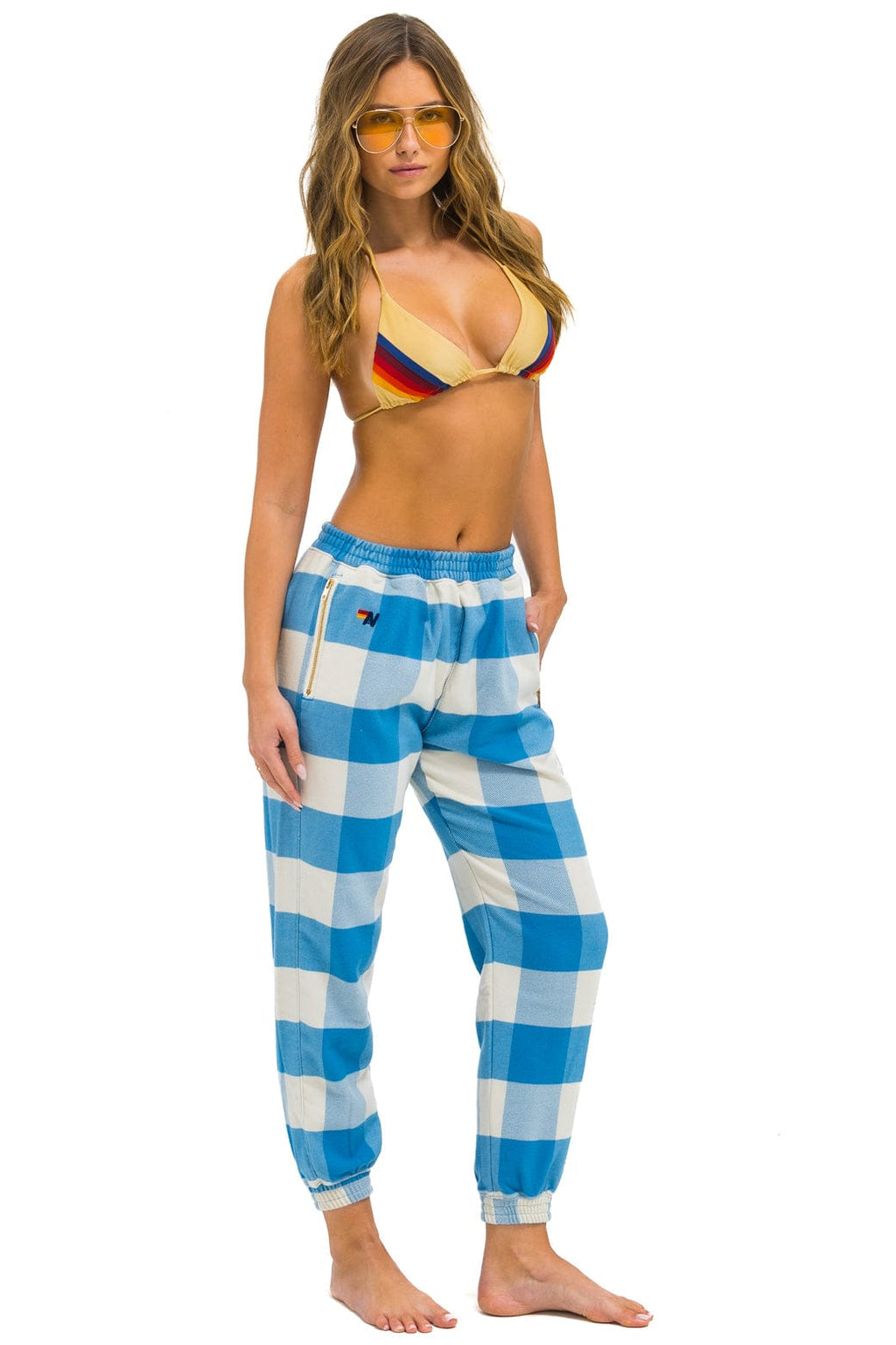 Classic PLAID LODGE PANT - SKY PLAID