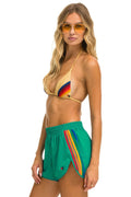 Classic WOMENS 5 STRIPE FLEX BOARD SHORTS - AMAZON RAINBOW