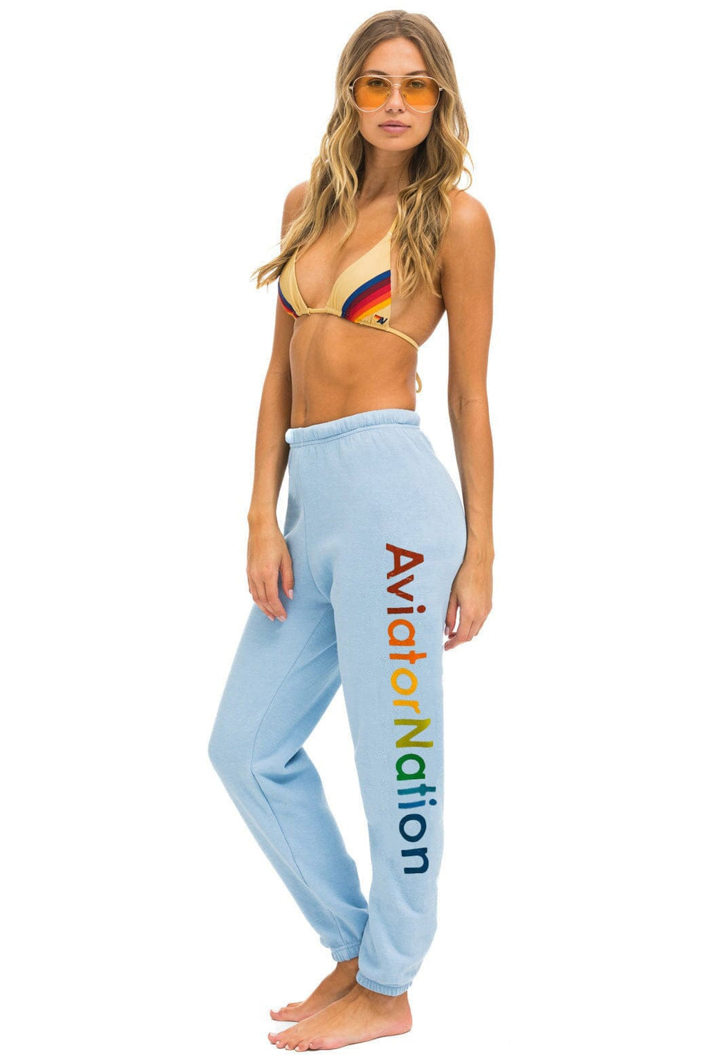 Classic AVIATOR NATION VENICE SWEATPANTS - ICE