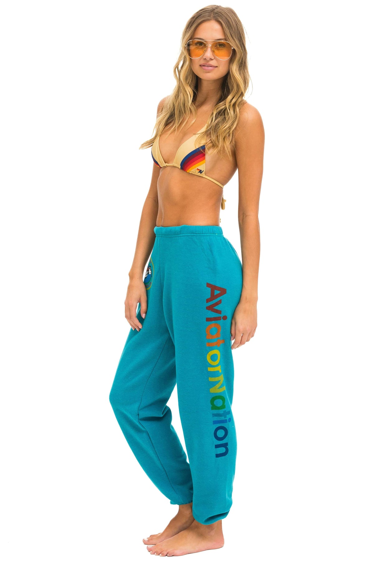 Classic AVIATOR NATION VENICE SWEATPANTS - TEAL