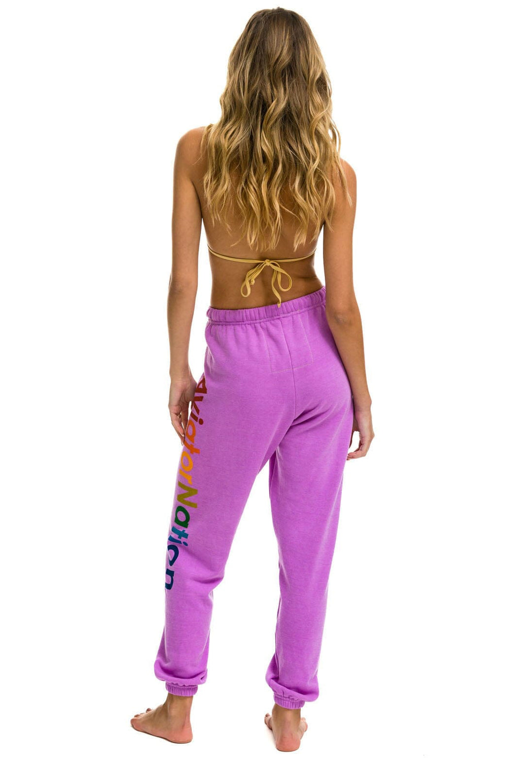 Classic AVIATOR NATION NORTH SHORE SWEATPANTS - NEON PURPLE