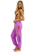 Classic AVIATOR NATION MANHATTAN BEACH SWEATPANTS - NEON PURPLE