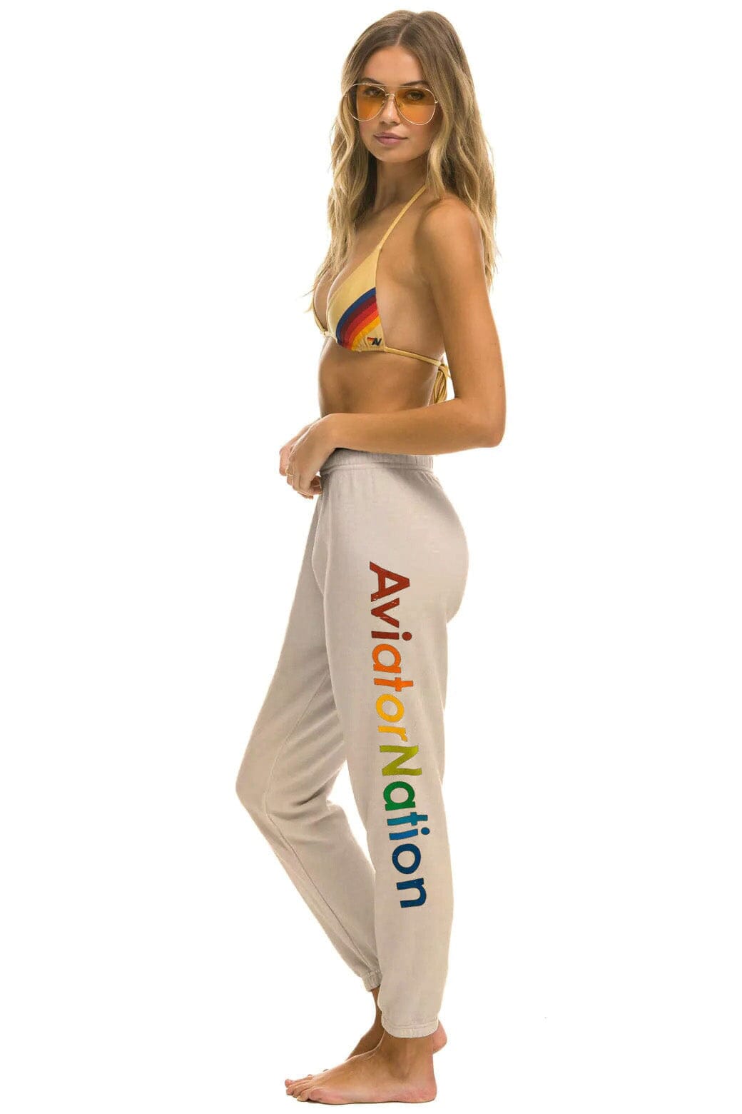 Classic AVIATOR NATION HAIGHT ASHBURY SWEATPANTS - SAND