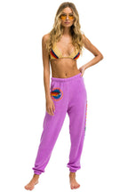 Classic AVIATOR NATION HAIGHT ASHBURY SWEATPANTS - NEON PURPLE