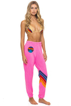 Classic ALL SEASONS CIRCLE CHEVRON SWEATPANTS - NEON PINK