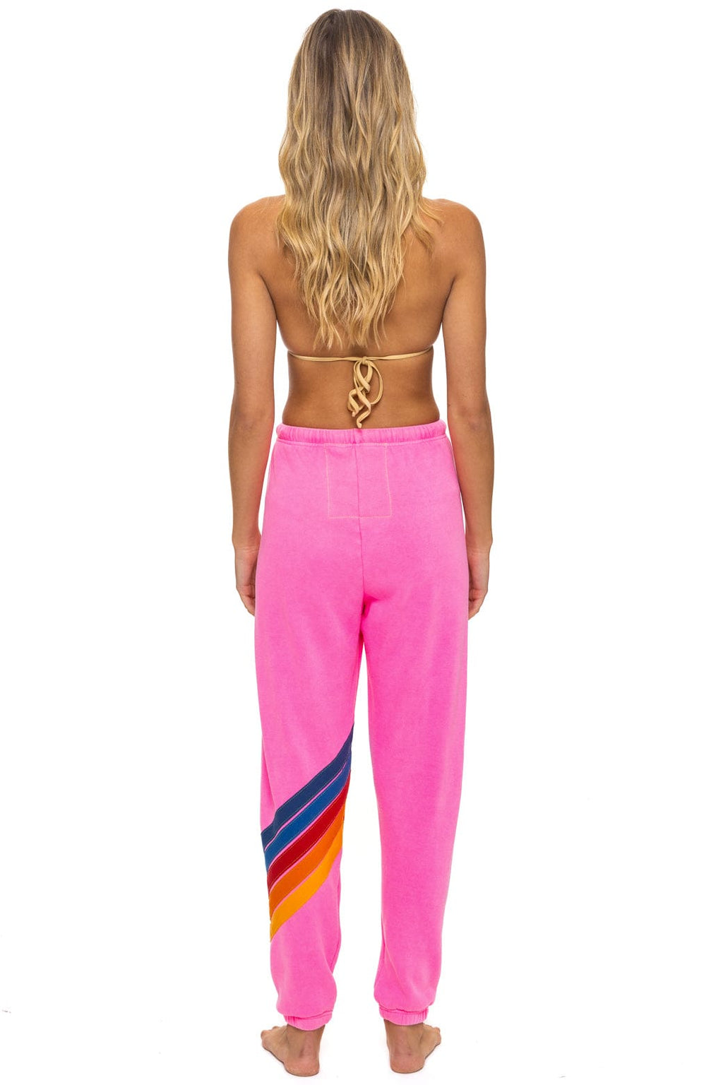 Classic ALL SEASONS CIRCLE CHEVRON SWEATPANTS - NEON PINK