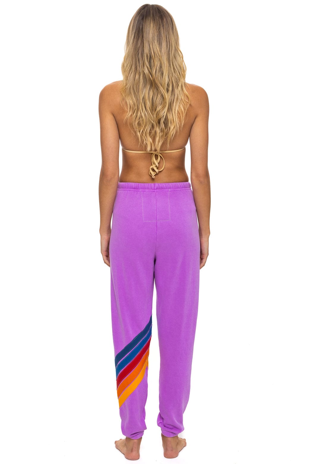 Classic ALL SEASONS CIRCLE CHEVRON SWEATPANTS - NEON PURPLE