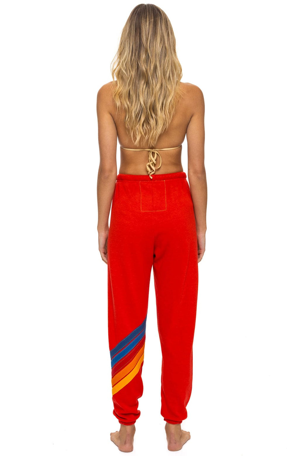 Classic ALL SEASONS CIRCLE CHEVRON SWEATPANTS - RED