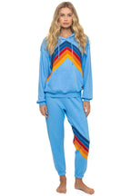 Classic MOUNTAIN STITCH CHEVRON PULLOVER HOODIE RELAXED - SKY