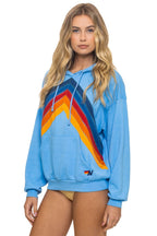 Classic MOUNTAIN STITCH CHEVRON PULLOVER HOODIE RELAXED - SKY
