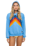 Classic MOUNTAIN STITCH CHEVRON PULLOVER HOODIE RELAXED - SKY