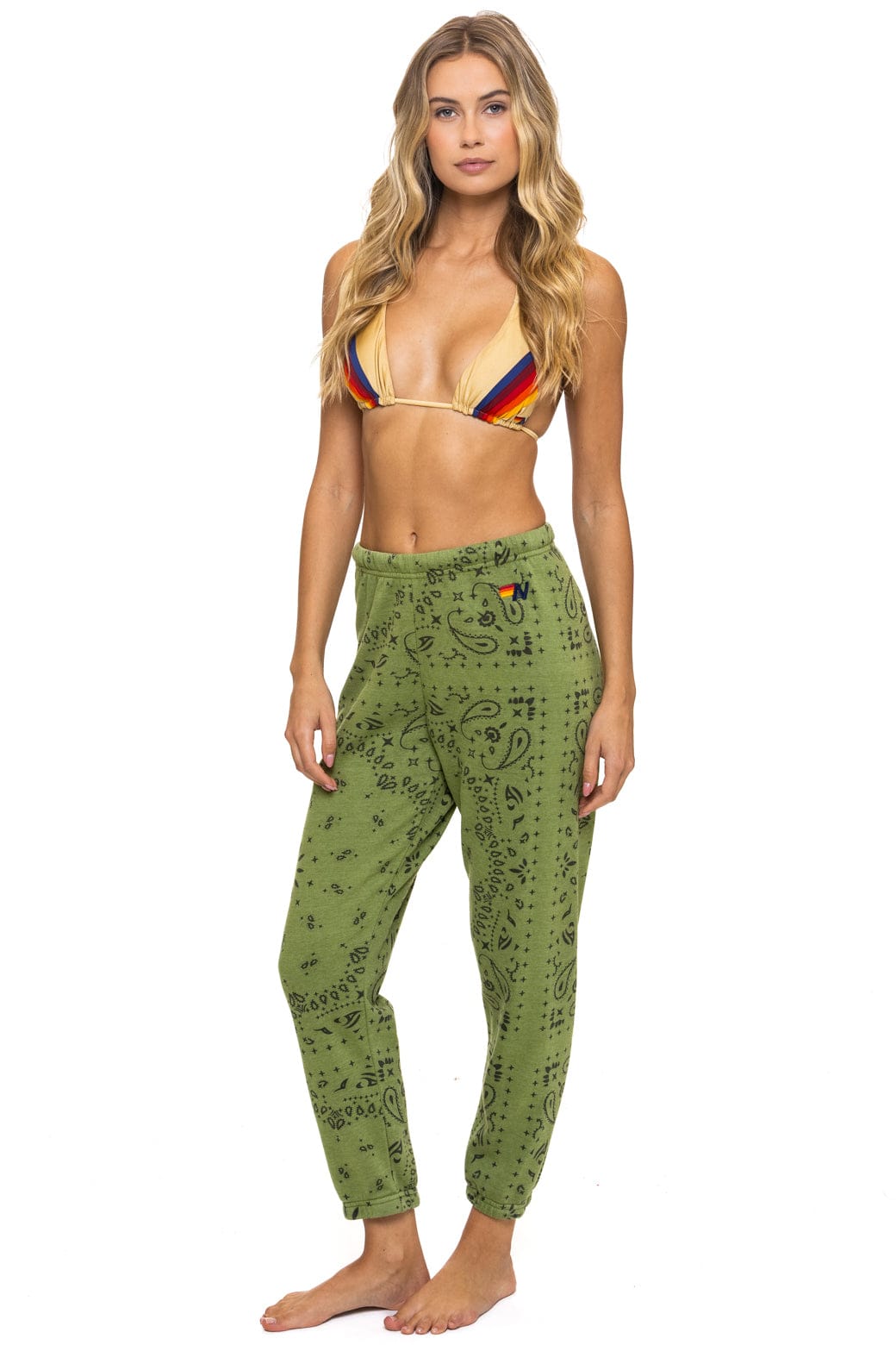 Classic BANDANA SWEATPANTS - JUNGLE GREEN