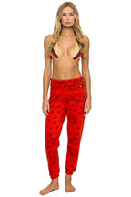 Classic BANDANA SWEATPANTS - RED