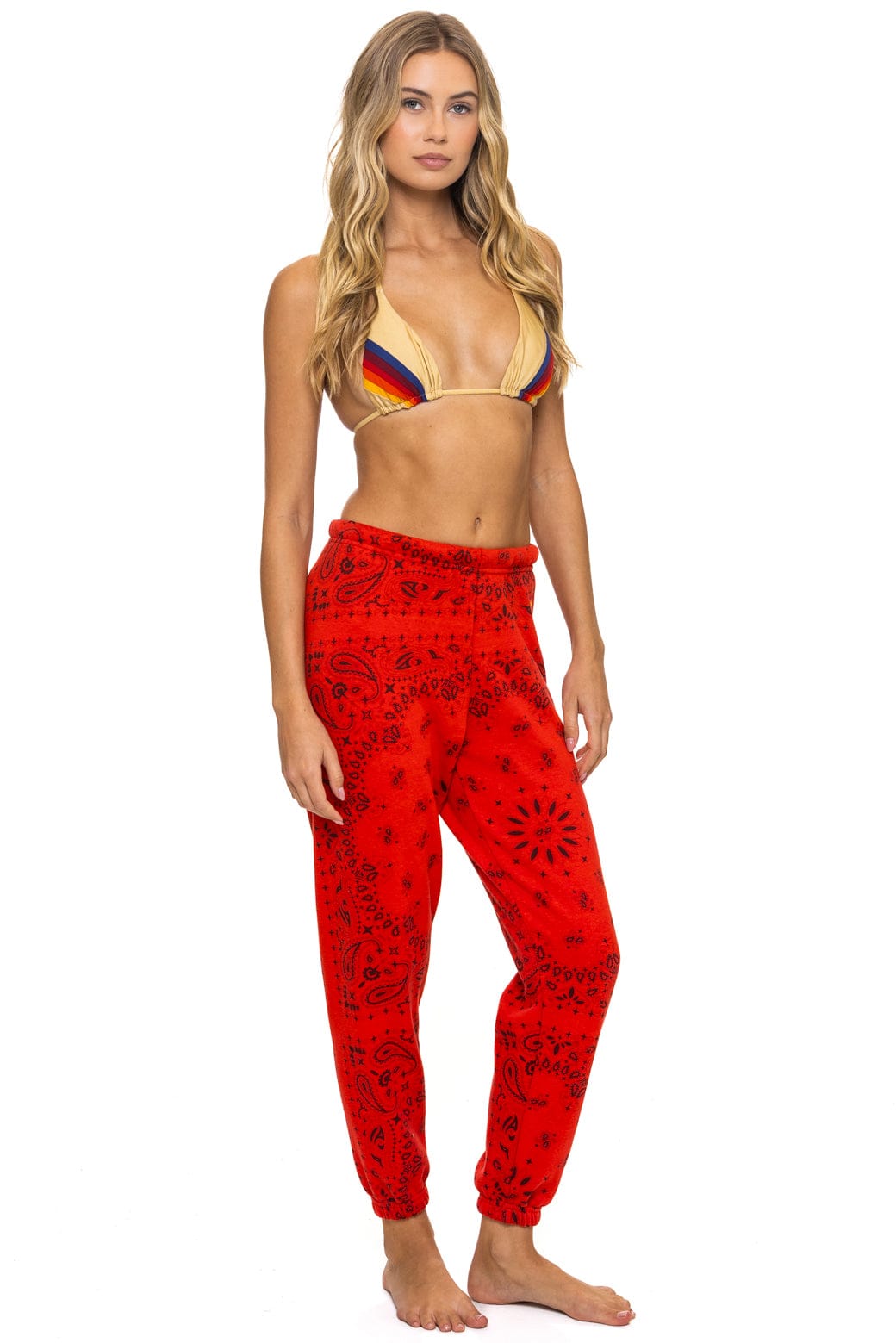 Classic BANDANA SWEATPANTS - RED