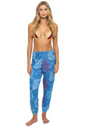 Classic BANDANA QUILTED SWEATPANTS - BLUE