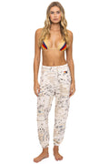 Classic BANDANA QUILTED SWEATPANTS - VINTAGE WHITE