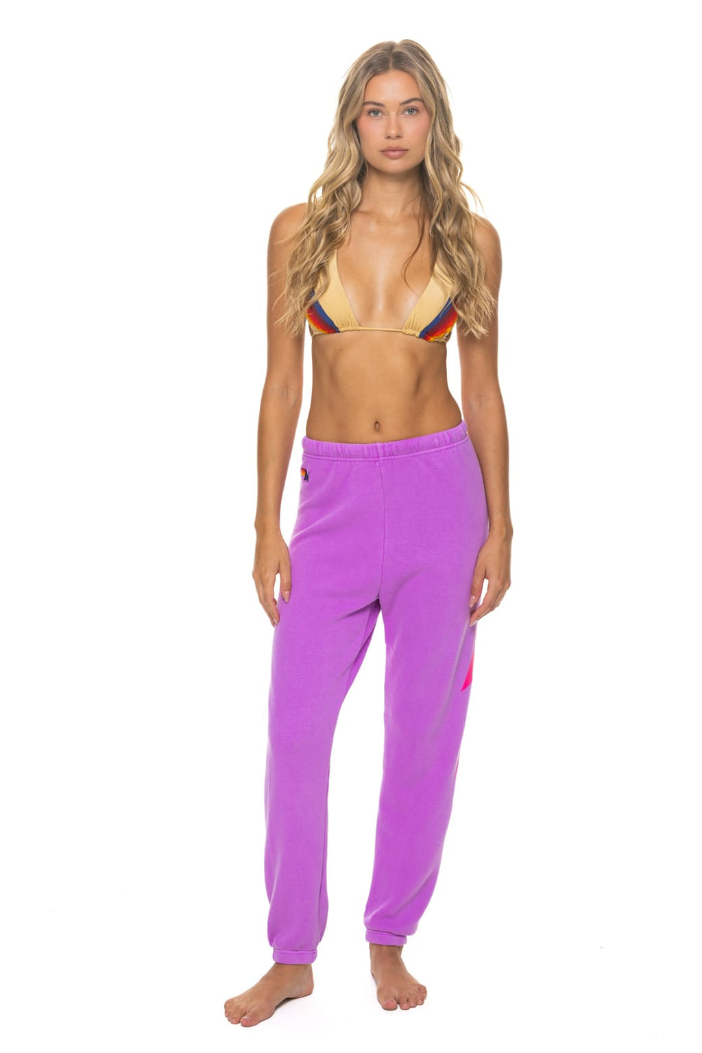 Classic BOLT SWEATPANTS - NEON PURPLE NEON PINK