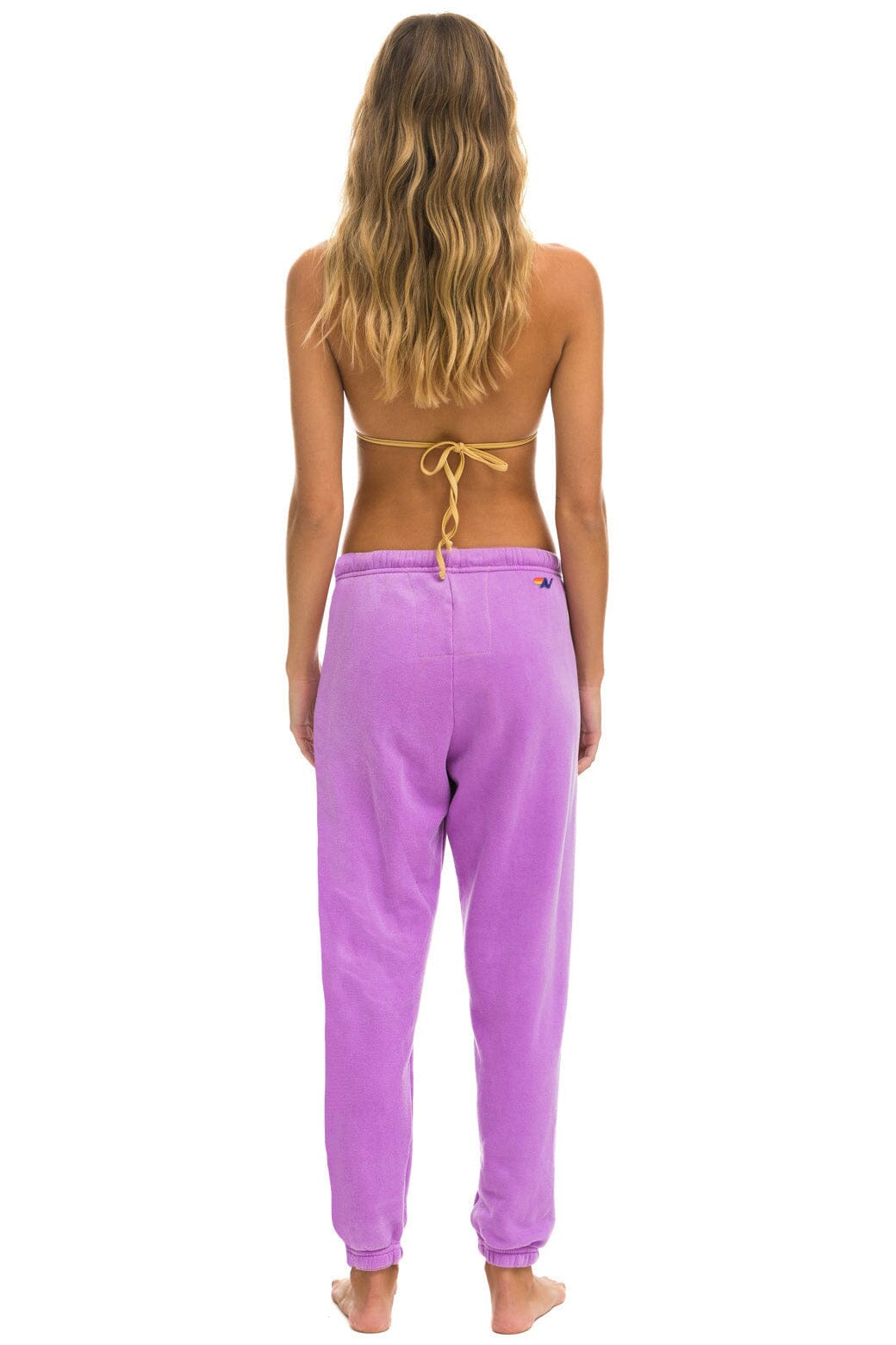 Classic BOLT HEART SWEATPANTS - NEON PURPLE