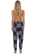 Classic CHECK QUILTED SWEATPANTS - HEATHER CHARCOAL