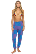 Classic CHECK QUILTED SWEATPANTS - LAVENDER OCEAN