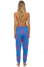 Classic CHECK QUILTED SWEATPANTS - LAVENDER OCEAN