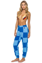 Classic CHECK QUILTED SWEATPANTS - SKY ADVENTURE BLUE