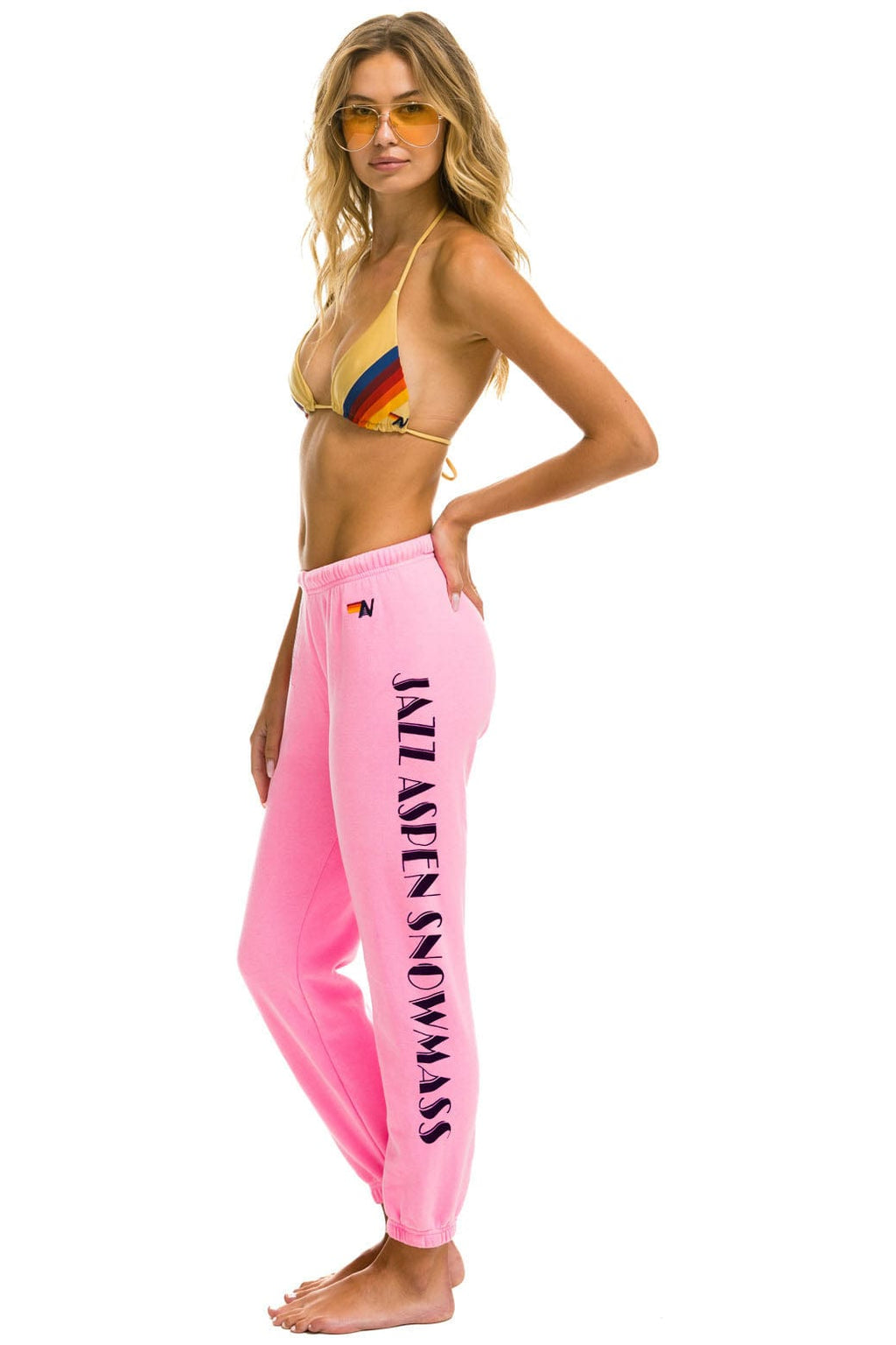 Classic JAZZ ASPEN SNOWMASS 2025 UNISEX SWEATPANTS - NEON PINK