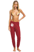 Classic UNIVERSITY OF OKLAHOMA BOLT UNISEX SWEATPANTS - CRIMSON