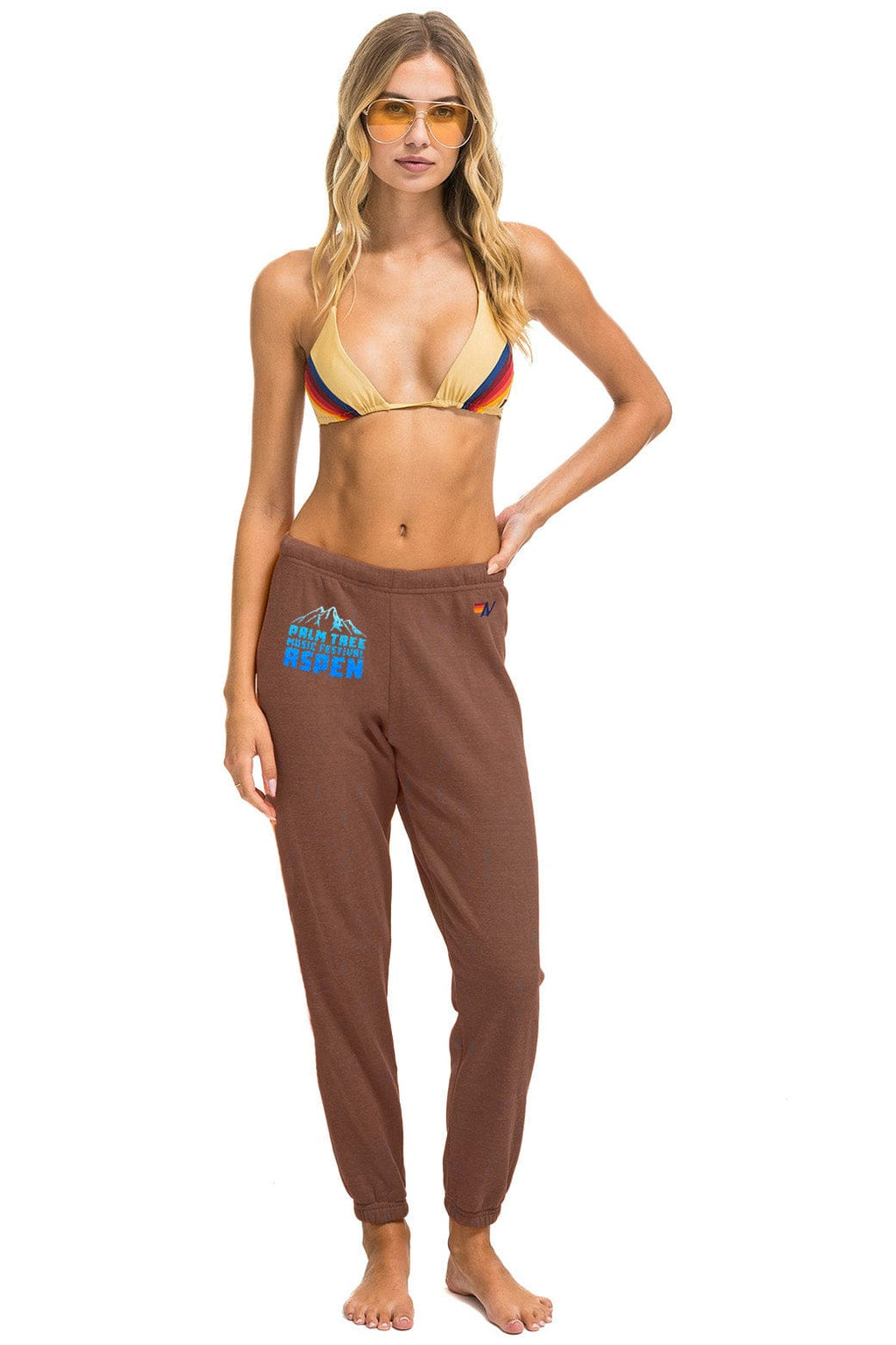 Classic PALM TREE FESTIVAL ASPEN 2025 UNISEX SWEATPANTS - BROWN