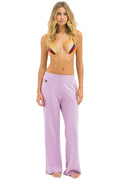 Classic WIDE LEG POCKET SWEATPANTS - MAUVE