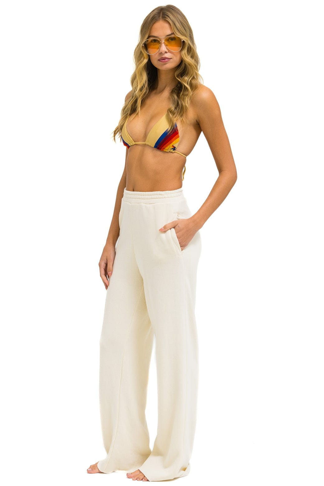 Classic WIDE LEG POCKET SWEATPANTS - VINTAGE WHITE