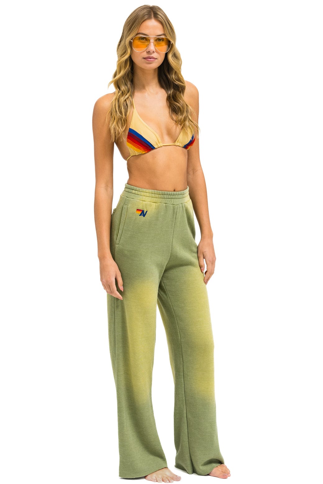 Classic AN 3D WIDE LEG POCKET SWEATPANTS - FADED ARMY