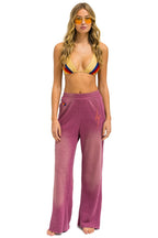 Classic BOLT STITCH WIDE LEG POCKET SWEATPANTS - FADED BERRY