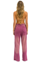 Classic BOLT STITCH WIDE LEG POCKET SWEATPANTS - FADED BERRY