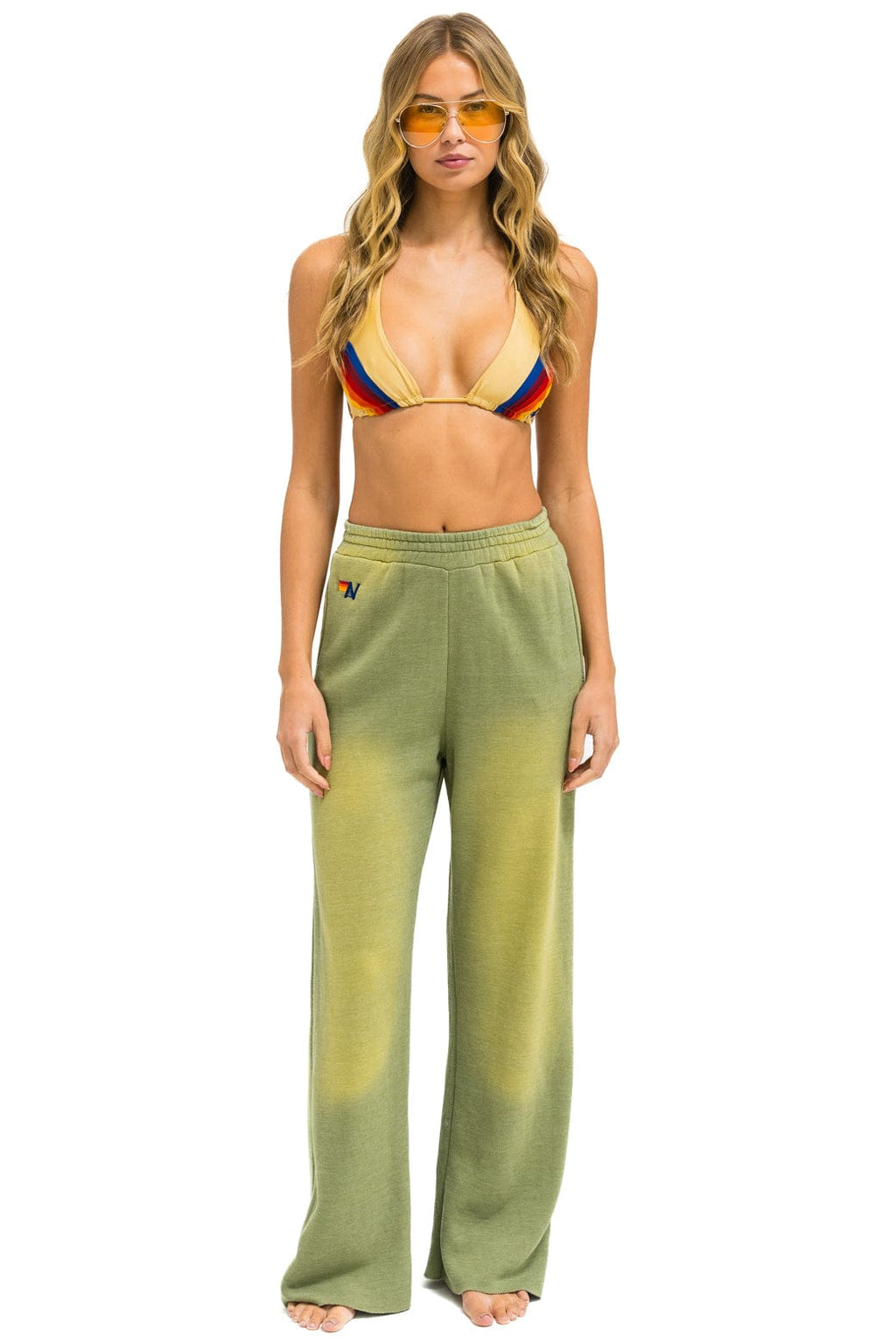Classic ESSENTIAL WIDE LEG POCKET SWEATPANTS - FADED ARMY