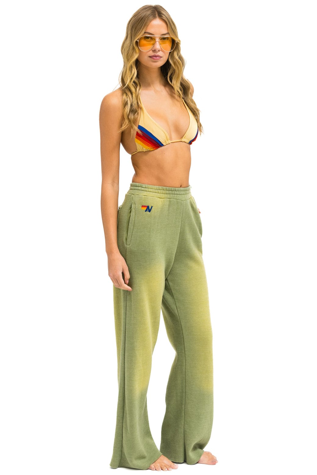 Classic ESSENTIAL WIDE LEG POCKET SWEATPANTS - FADED ARMY