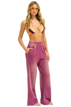 Classic ESSENTIAL WIDE LEG POCKET SWEATPANTS - FADED BERRY