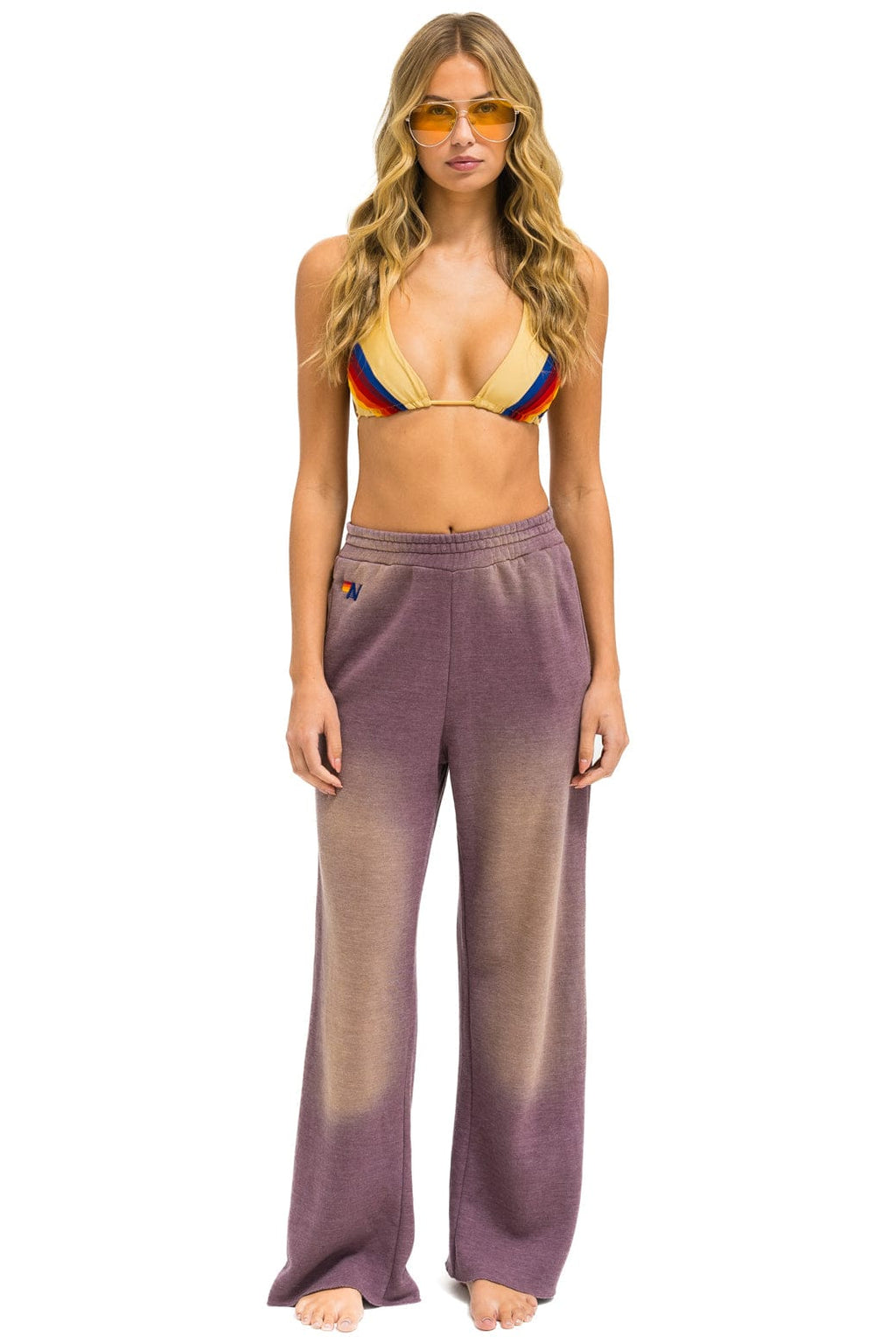 Classic ESSENTIAL WIDE LEG POCKET SWEATPANTS - FADED MOCHA