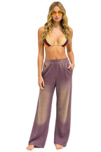 Classic ESSENTIAL WIDE LEG POCKET SWEATPANTS - FADED MOCHA