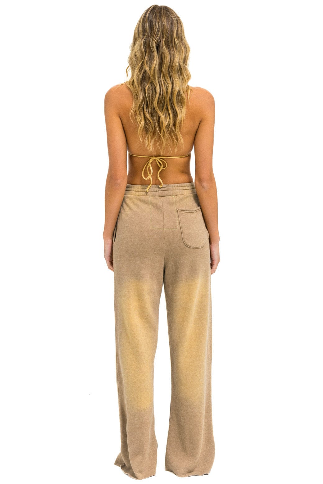 Classic ESSENTIAL WIDE LEG POCKET SWEATPANTS - FADED TAN