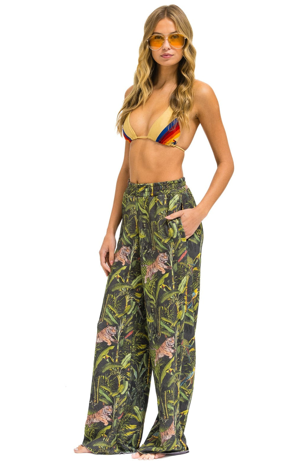 Classic JUNGLE WIDE LEG POCKET SWEATPANTS - VINTAGE CHARCOAL