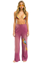 Classic PARROT WIDE LEG POCKET SWEATPANTS - FADED BERRY